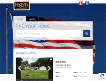 Tablet Screenshot of hegartyrealestate.com